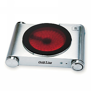 כירה חשמלית גולדליין קרמית יחיד נירוסטה דגם ATL833 כירה חשמלית גולדליין קרמית יחיד נירוסטה דגם ATL833